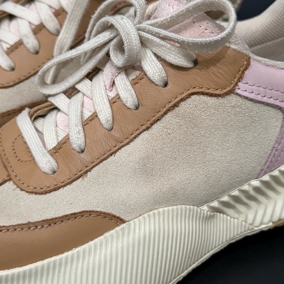 SOREL Ona Blvd Honest Beige/Whitened Pink Classic Waterproof Sneakers Size 7 - Picture 14 of 16